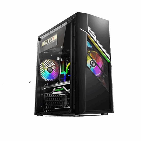 EVESKY 1 SIDE TEMPERED GLASS CASE